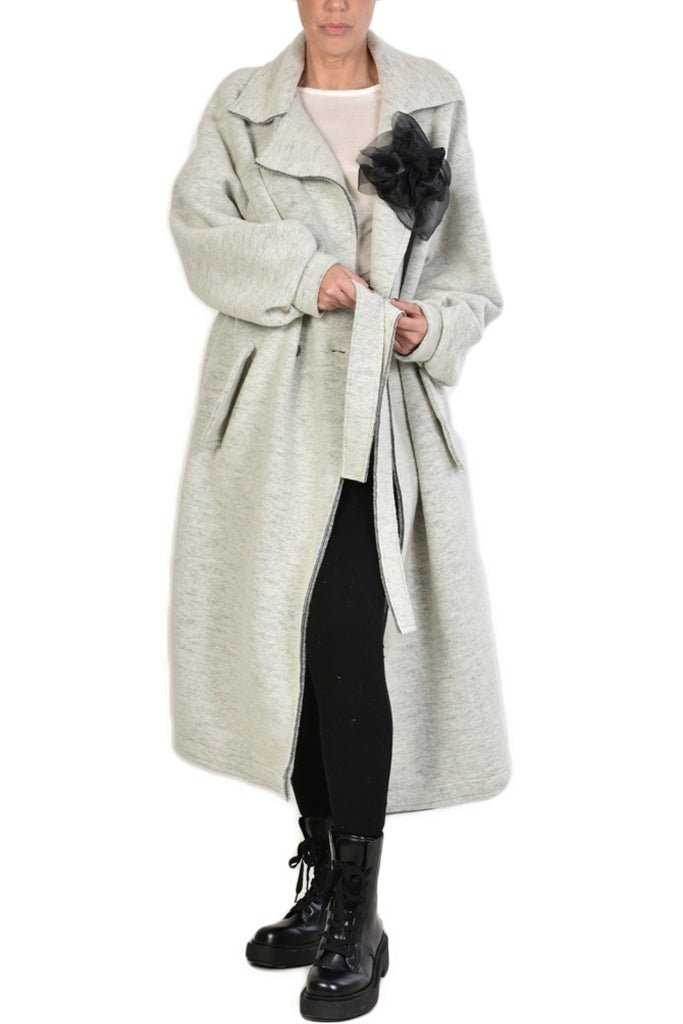 A39B SM5825 Wool Cotton Asymmetric Jacket