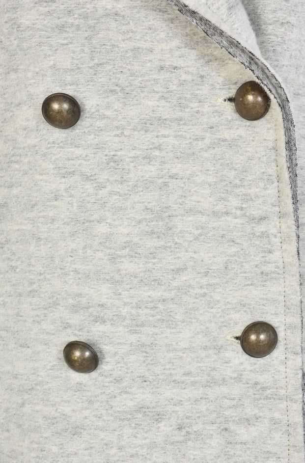 A39B SM5825 Wool Cotton Asymmetric Jacket