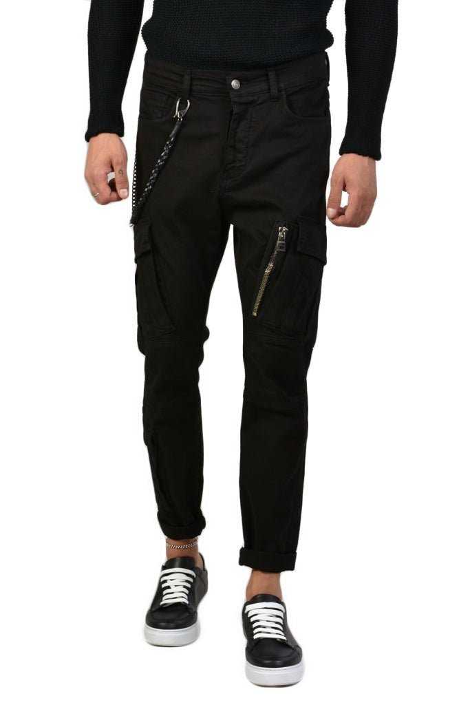 TRCR602023 BLACK comfortable trousers 143 Pants trousers men XAGON MAN TEPHRA