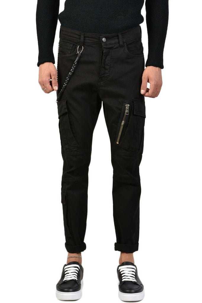 TRCR602023 BLACK comfortable trousers 143 Pants trousers men XAGON MAN TEPHRA