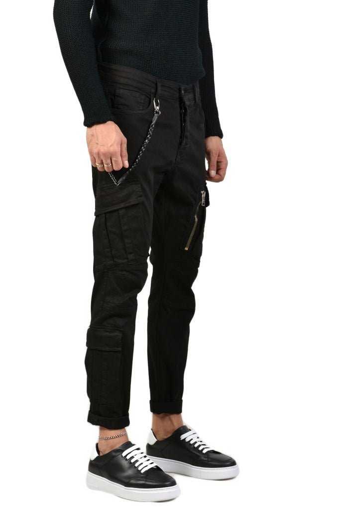 TRCR602023 BLACK comfortable trousers 143 Pants trousers men XAGON MAN TEPHRA