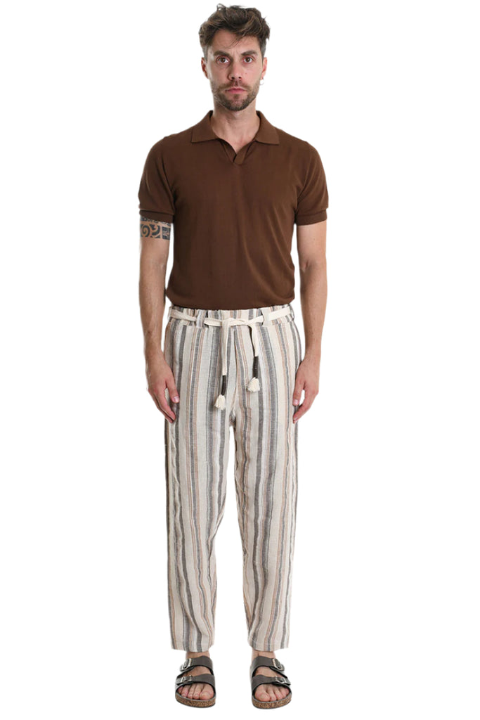 TROUSER A3252MBM204 Comfort Fit Beige.