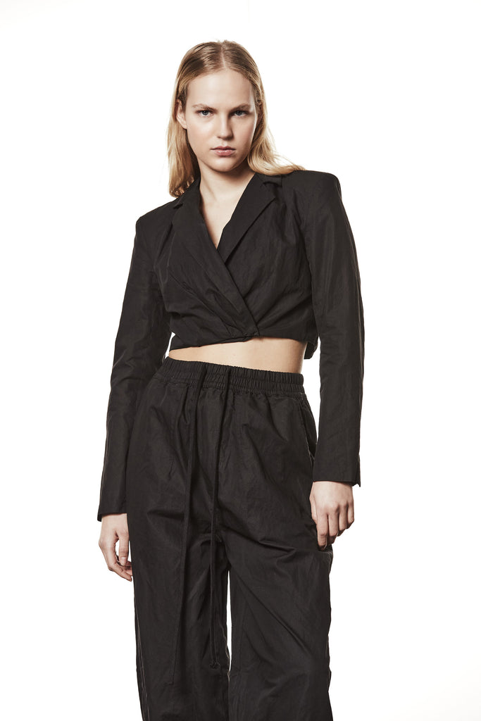 W B 326 WOMAN JACKET BLACK THOM KROM