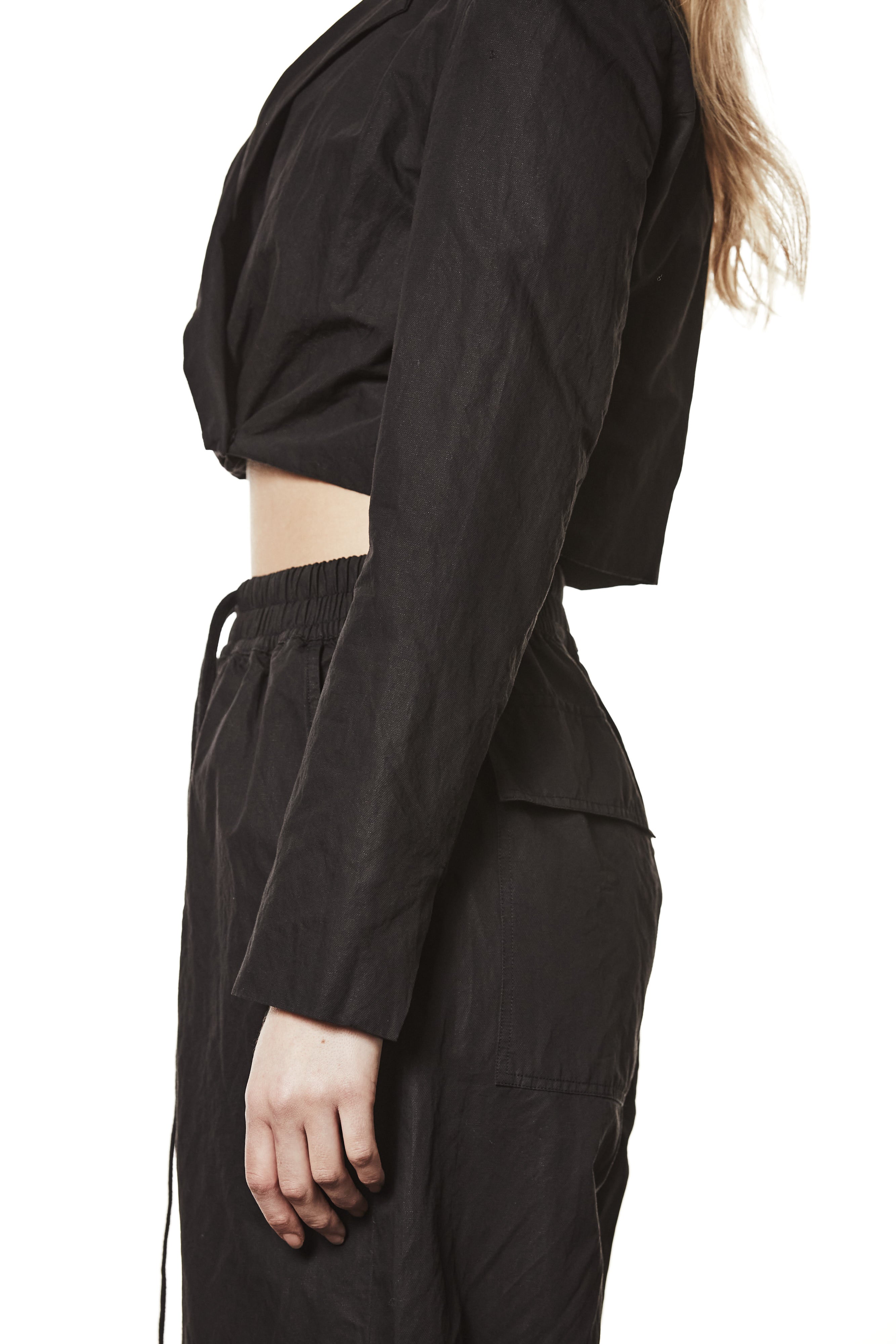 W B 326 WOMAN JACKET BLACK THOM KROM