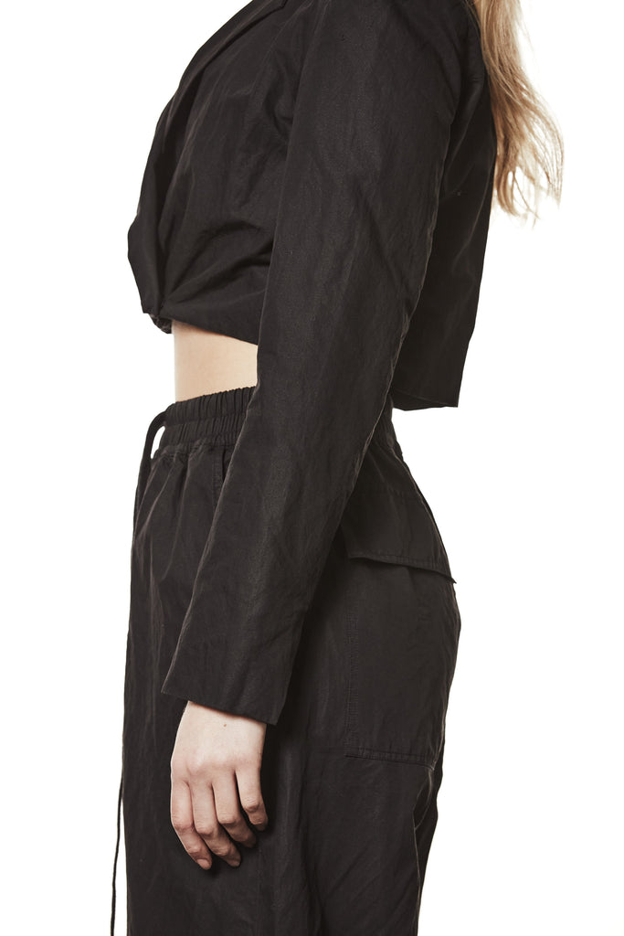 W B 326 WOMAN JACKET BLACK THOM KROM