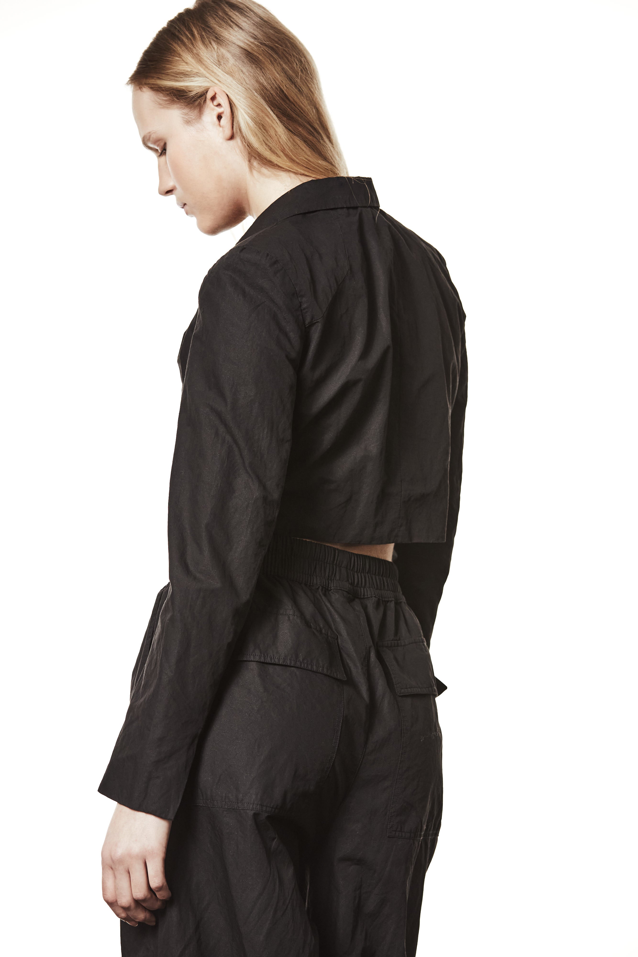 W B 326 WOMAN JACKET BLACK THOM KROM