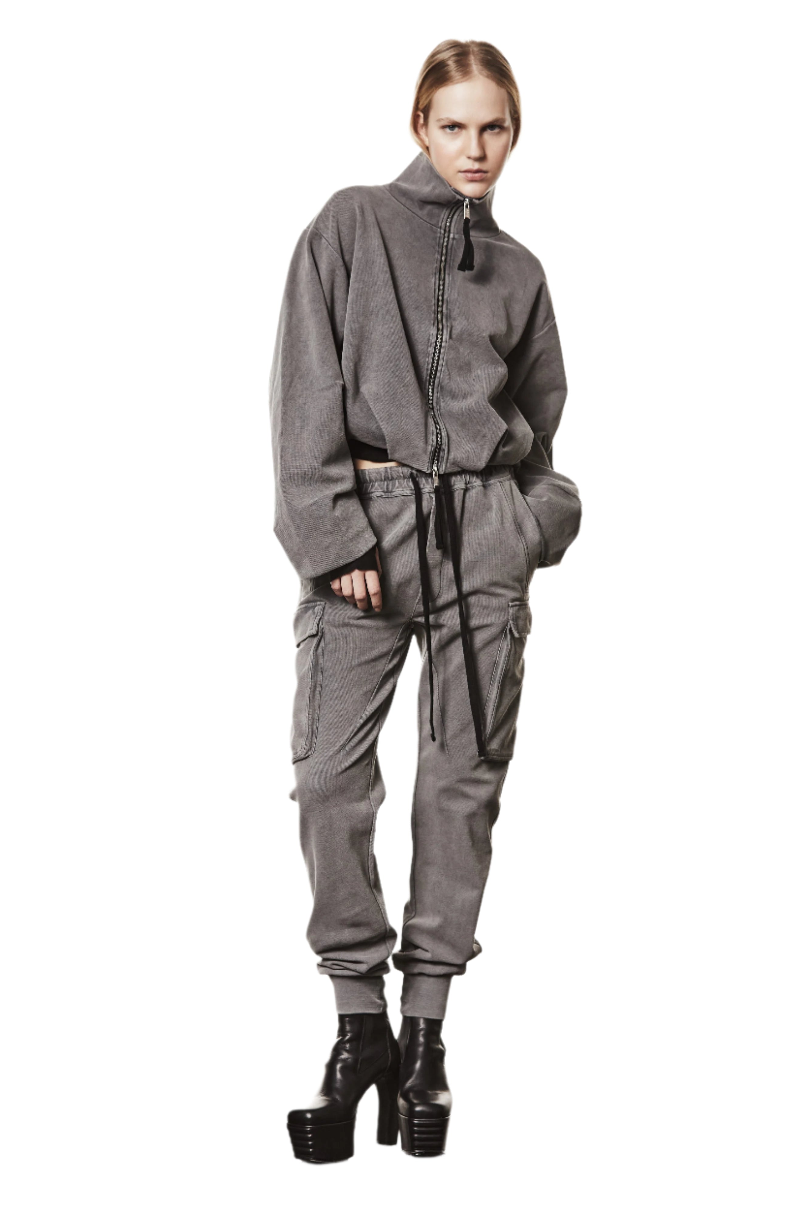 W SJ 49426 WOMAN USED GREYJACKET THOM KROM