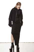 W SK 9526 WOMAN SKIRT BLACK THOM KROM