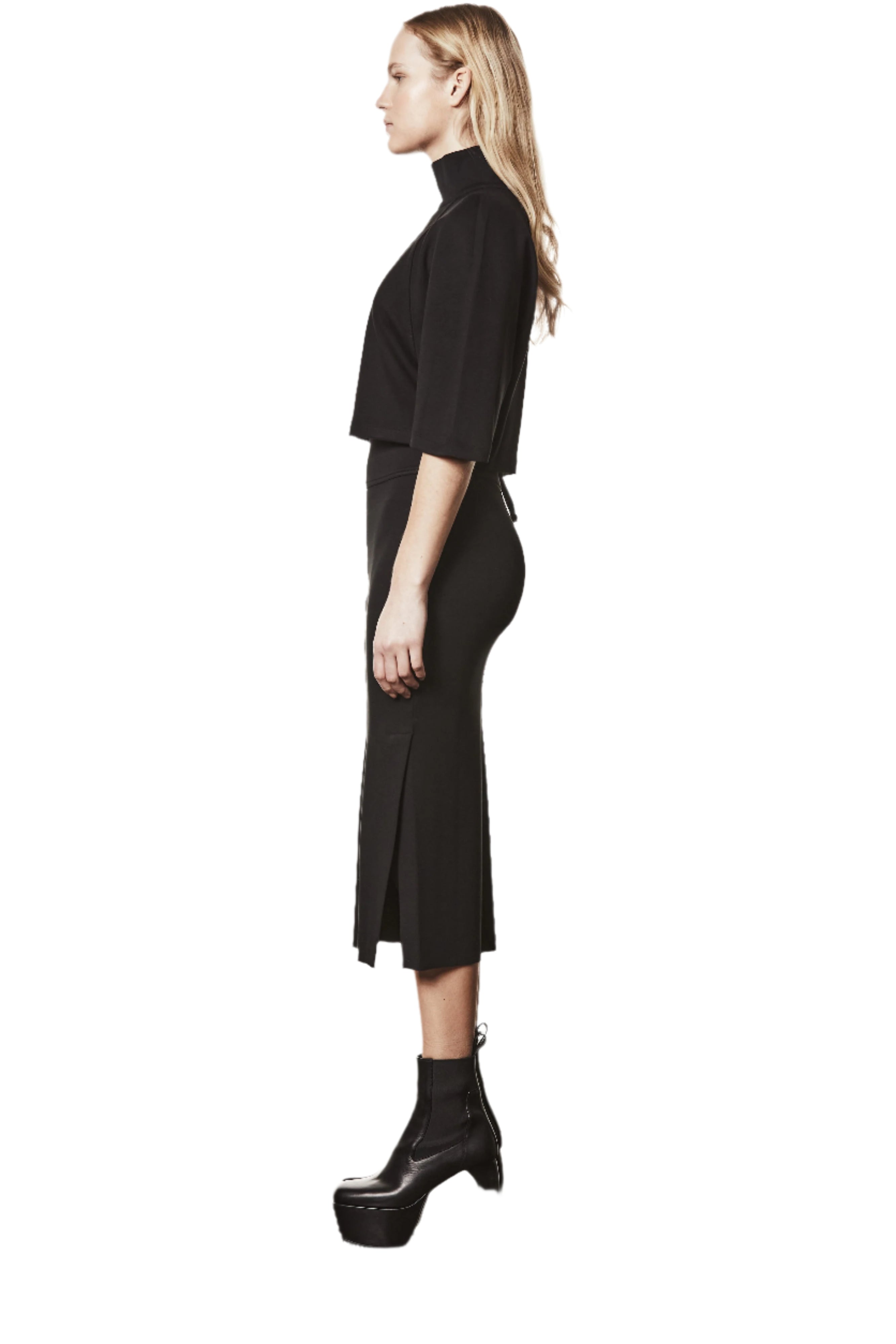 W TS 57526 WOMAN SKIRT BLACK THOM KROM