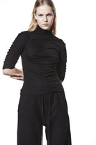 W TS 58226 TOP WOMEN BLACK THOM KROM