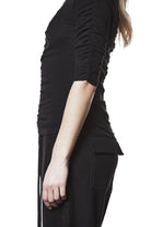 W TS 58226 TOP WOMEN BLACK THOM KROM