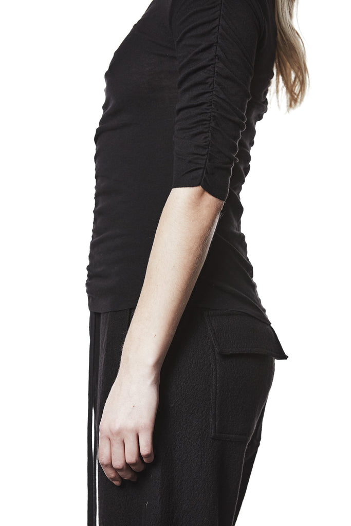 W TS 58226 TOP WOMEN BLACK THOM KROM