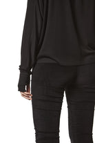 W TS 60226 TOP WOMEN BLACK THOM KROM