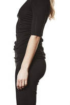 W TS 60326 TOP WOMEN BLACK THOM KROM