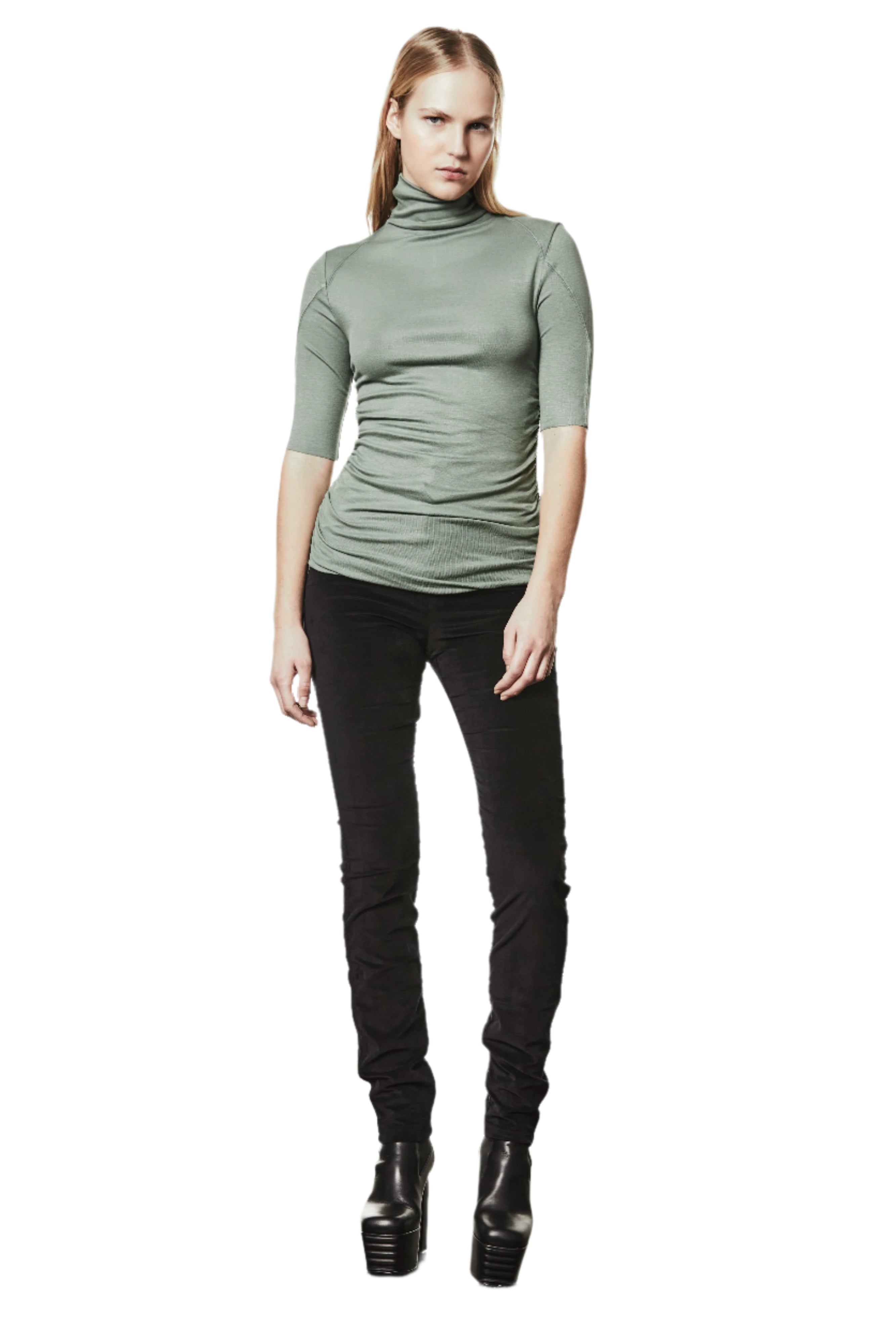 W TS 60326 TOP WOMEN DAY GREEN TEPHRA