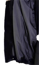 A33Q LM045 BLACK Faux Fur Lined Oversize Coat LA HAINE INSIDE US