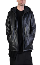 3B LM005 Leather sport jacket for men LA HAINE INSIDE US