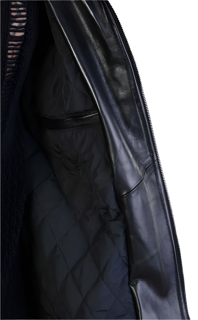 3B LM005 Leather sport jacket for men LA HAINE INSIDE US