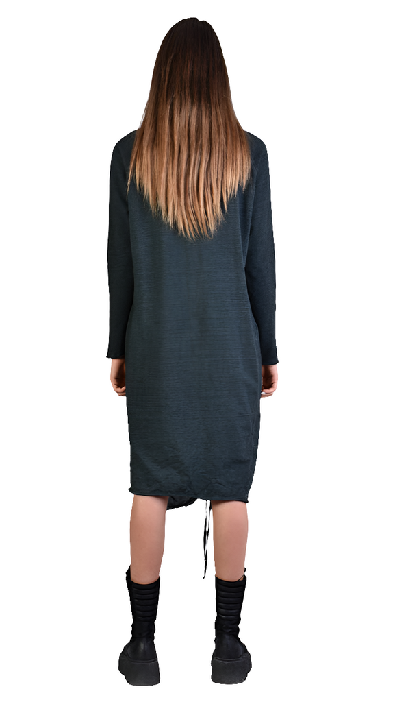 A39B SM16625 Sweatshirt & Satin DRESS Sacramento Green WOMAN SANTAMUERTE