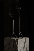 Black cast iron branch holder L 3