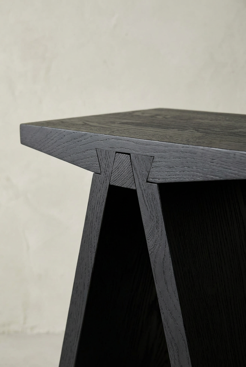 Dovetail and ash-grain detail