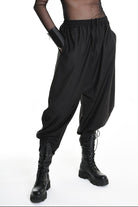 4M W5164 TROUSER Over Fluid UNISEX U Black LA HAINE INSIDE US