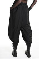 4M W5164 TROUSER Over Fluid UNISEX U Black LA HAINE INSIDE US