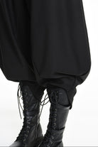 4M W5164 TROUSER Over Fluid UNISEX U Black LA HAINE INSIDE US