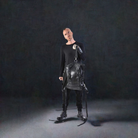 A33I LM16924 Black leather bag