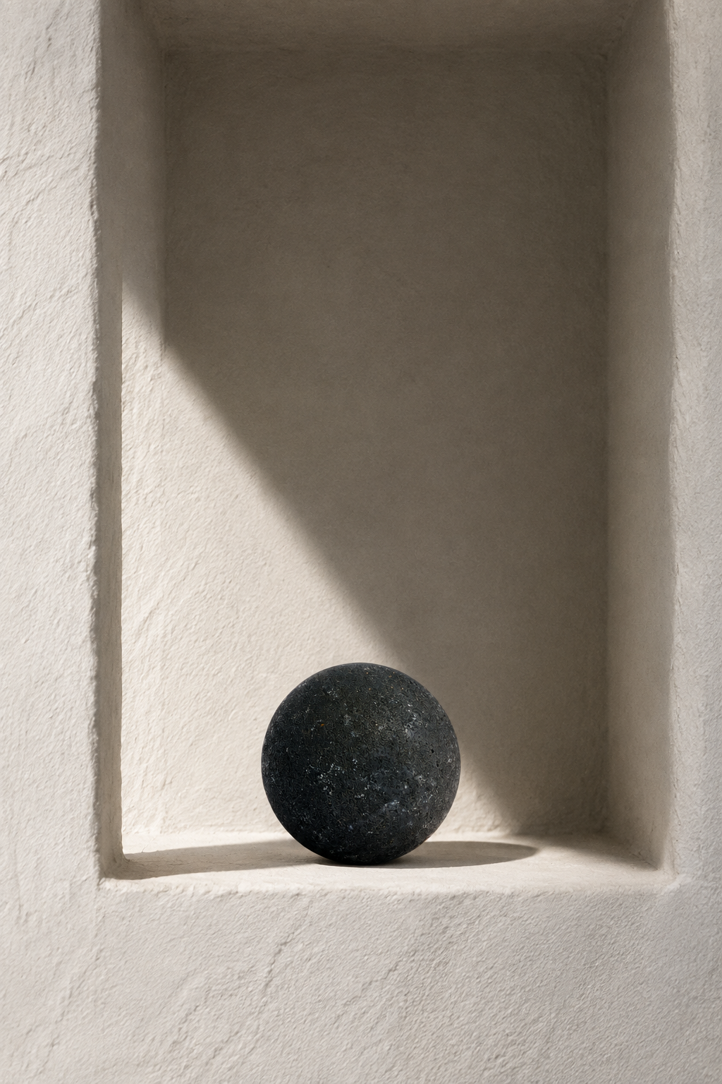 In a wall niche