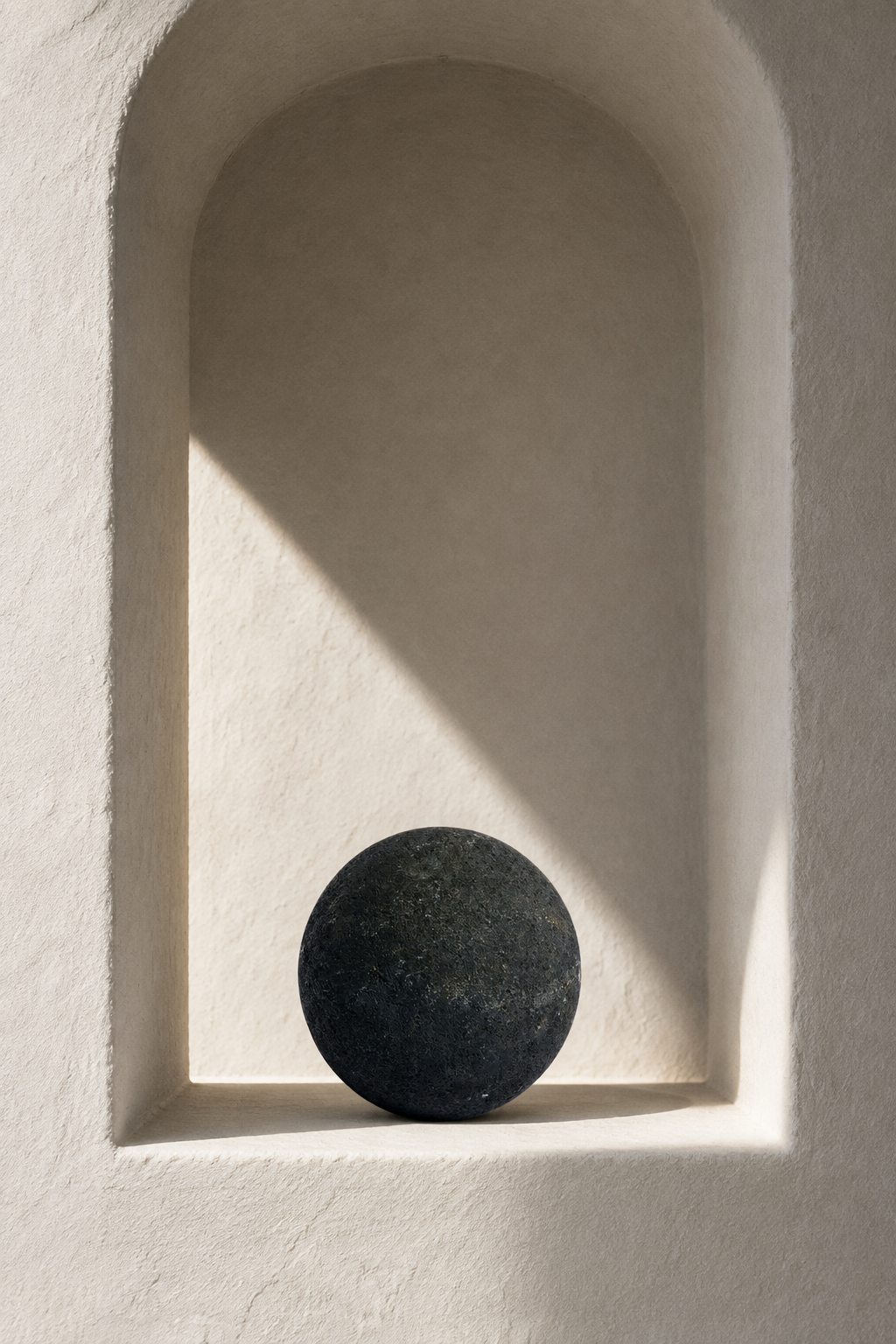 In a wall niche
