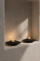 Lit in a wall niche