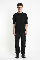 LA HAINE INSIDE US M1358 T-shirt in black — full length front view