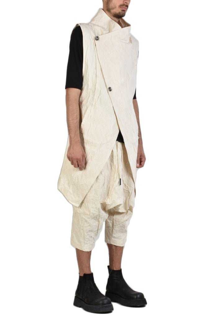 men's casual linen vest.