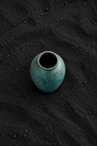 Overhead on black sand