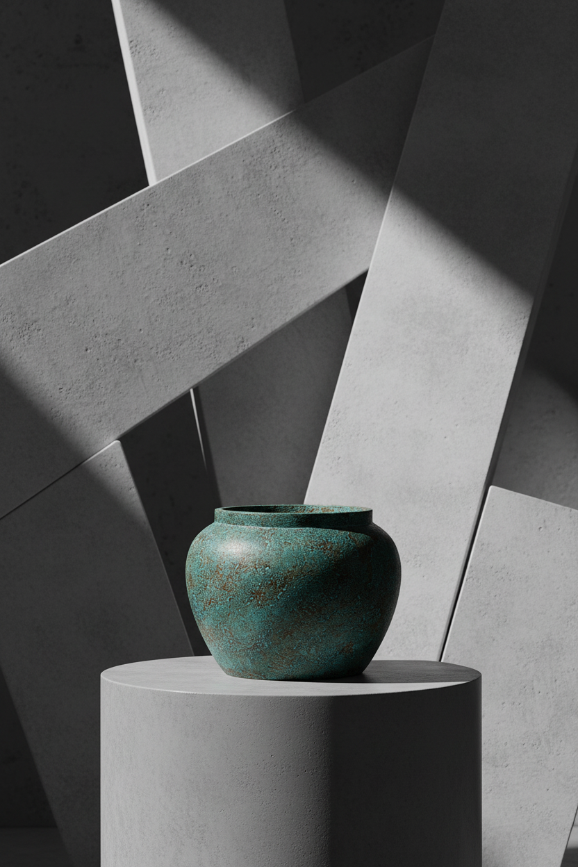 Turquoise vase 30 portrait 1