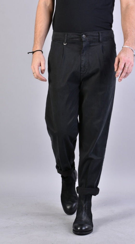 A31CR900523 BLACK - FANGO Tencel Trouser Shirts & Tops XAGON