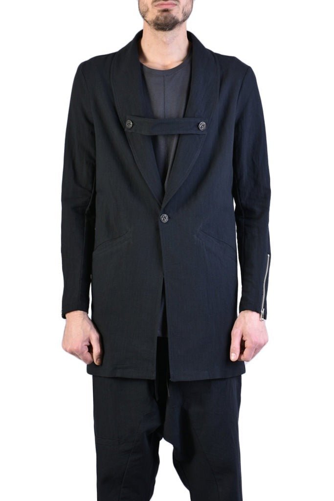 Slim Fit Long Jacket for Men - A33B PRODUCER23BLACK | Exclusive Jacket 439.00 Jacket Blazers LA HAINE INSIDE US TEPHRA