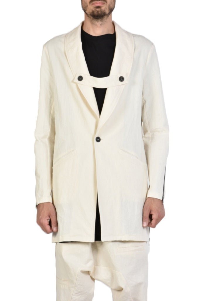 Slim Fit Long Jacket for Men - A33B PRODUCER23ECRU | Exclusive Jacket Store 439.00 Jacket Blazers LA HAINE INSIDE US TEPHRA