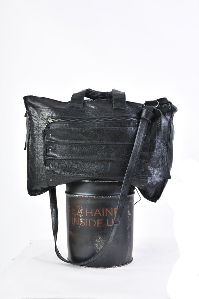 A33I LM16824 Black Leather Bag - TEPHRA