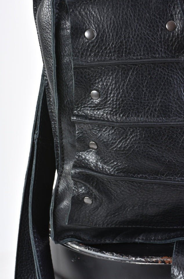 A33I LM17024 Black Leather Bag - TEPHRA