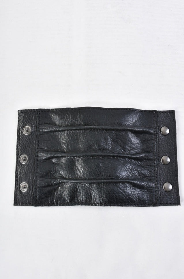 A33I LM17224 Black Leather Bracelet - TEPHRA