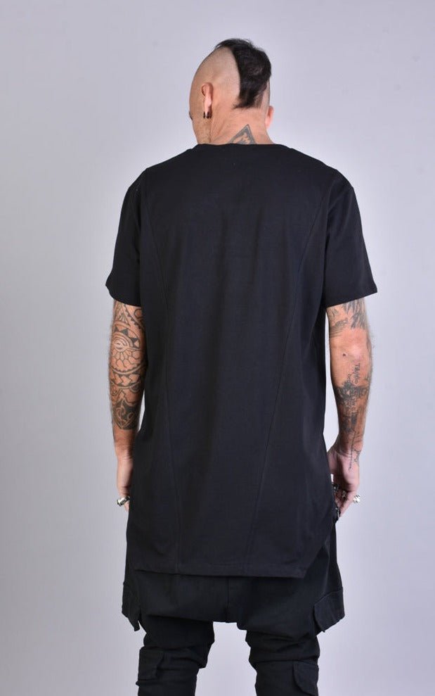 A33M LM034 BLACK Cotton Over T-Shirt - TEPHRA