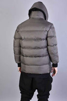 A33P LM03223 Jacket - Fango Down Nylon 360gr Faux Fur Lined Detachable Scarf Italian Men's