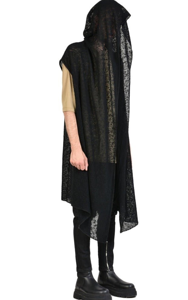 A33Z AREZI23 BLACKStep into the world of avant-garde fashion with our exquisite Cotton Waxed Sleeveless Cardigan. Designed to elevate your style game, this long version cardigan is thVestsLA HAINE INSIDE USTEPHRAA33Z AREZI23 BLACK