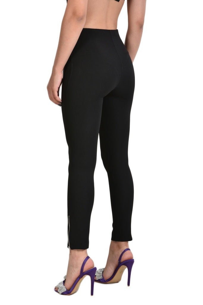 A34B CAYLEY23 TROUSER Skinny Tecno Stretch Black woman - TEPHRA