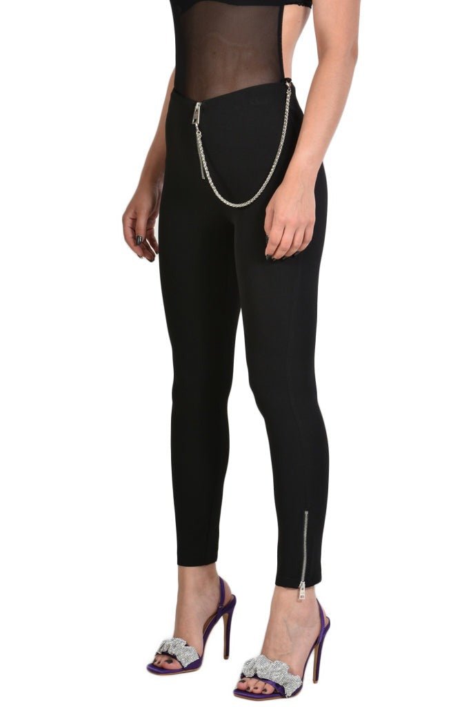 A34B CAYLEY23 TROUSER Skinny Tecno Stretch Black woman - TEPHRA