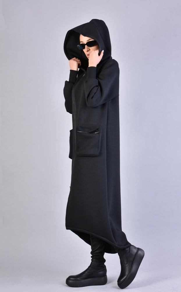 A34M LW62323BLACKD Elevate your style with our exquisite Long Scuba Coat—a true embodiment of avant-garde fashion. Crafted for the discerning fashion connoisseur, this masterpiece effCoats & JacketsLA HAINE INSIDE USTEPHRAA34M LW62323BLACKD