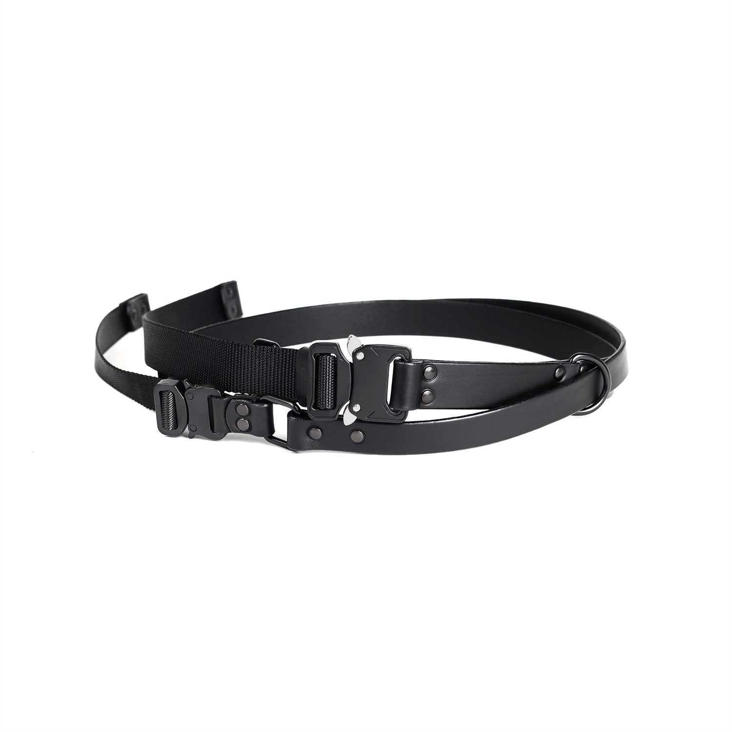 A3TEPHRA 1123BLACKAccessorize with our unique and versatile double-belt design! Our handmade belt, crafted with the finest vegetable-tanned cow leather and durable nylon webbing, featAccessori UnisexTEOTEPHRAA3TEPHRA 1123BLACK
