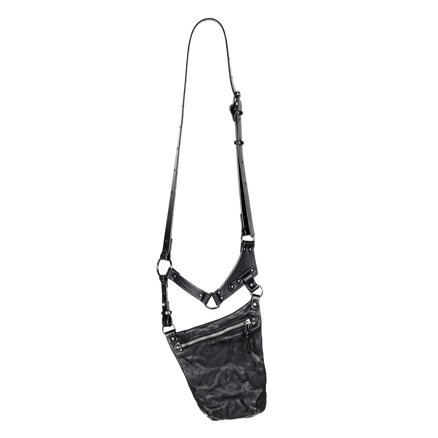 A3TEPHRA 823BLACK"Make a statement with our handmade Black Harness Pouch. Versatile and functional, wear it as a cross-body or belt bag. With its high-quality vegetable tanned leatheAccessori UnisexLA HAINE INSIDE USTEPHRAA3TEPHRA 823BLACK